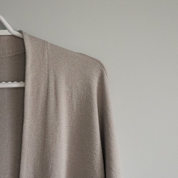 Wilfred Free Women's Grey Sz S Relaxed Open Front Jersey Knit Stretch Cardigan - Picture 5 of 13